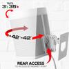 Sound Bass Wall Mount for Sonos Play 1 Only, White, 1pc, Tilt & Swivel view 3