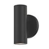 LED Black Outdoor Wall Light Cylinder Up/Down 3000K view 2