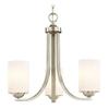 Chain Hung Mini-Chandelier in Satin Nickel Finish view 1