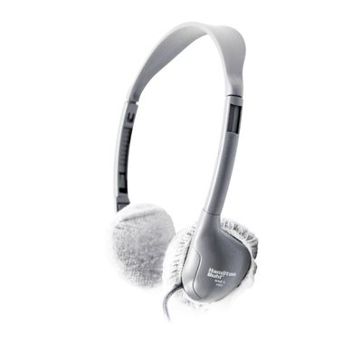 HamiltonBuhl HygenXWR25 Small Sanitary Ear Cushion Covers 2.5" White Disposable Sleeves for OnEar Headphones & Headsets, Master Carton of 600 Pairs (1,200 Covers)