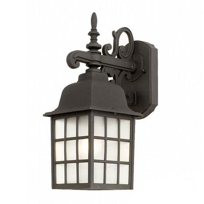 LED Outdoor Wall Mounted Lantern in Black Finish