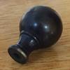 Royal Designs Medium Ball Lamp Finial for Lamp Shade- Antique Brass Set of 2 view 2