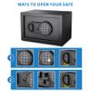 Barska 0.36 Cubic Foot Compact Digital Keypad Safe Solid Steel Security Lock Box with Quick Access PIN Code, Dual Steel Deadbolts & Backup Keys for Home or Office Use view 2