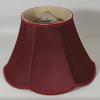 Urbanest Softback Scalloped Bell Lampshade, Faux Silk, 6x12x10", Burgundy, Spider view 2