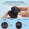 AYL Mini Speaker System, Portable Plug-in Speaker with 3.5mm Aux Input & 3.5 mm Jack, External Audio for Laptop, MP3, iPhone Small Wireless Bluetooth Speaker with Built-in Mic (Black) view 3