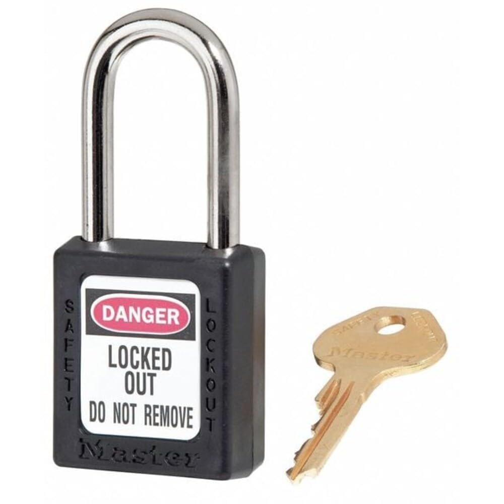 Lockout Padlock, KA, Black, 1-3/4"H