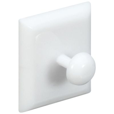National Hardware N308-254 V2711 Tie-Back Buttons in White, 4 Pack