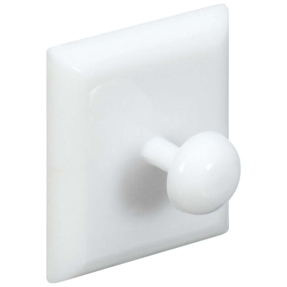 National Hardware N308-254 V2711 Tie-Back Buttons in White, 4 Pack