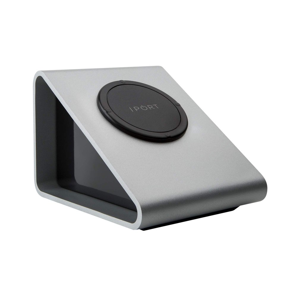 iPort Launch (LaunchPort) BaseStation iPad Stand - Compatible with All Launch Cases - Silver