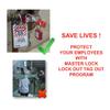 Lockout Padlock, KD, Black, 3/16 in. Dia. view 2