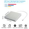 VikTck USB-C Superdrive External DVD/CD Reader and DVD/CD Burner for Apple-MacBook Air/Pro/iMac/Mini/MacBook Pro/ASUS/ASUS/DELL Latitude with USB-C Port Plug and Play(Silver) view 3