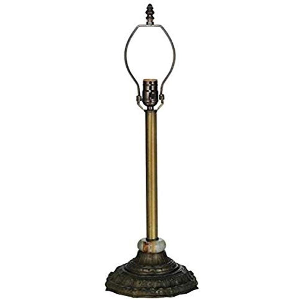 Meyda Tiffany 11676 Reeded Column Table Lamp Base, 16.5" Height