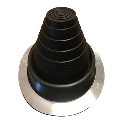 EAGLE 1: #3 Metal Roof Pipe Flashing Boot - Cut to Fit Almost Any Pipe - Flexible & Adjustable Roof Jack Pipe Boot - (Brown)