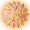 PaperLanternStore.com Quasimoon 26 Inch White Blizzard Wreath Snowflake Paper Star Lantern, Hanging - Great with or Without Lights - Ideal for Holiday and Snowflake Decorations, Weddings view 1