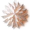 PaperLanternStore.com Quasimoon 26 Inch White Blizzard Wreath Snowflake Paper Star Lantern, Hanging - Great with or Without Lights - Ideal for Holiday and Snowflake Decorations, Weddings view 2