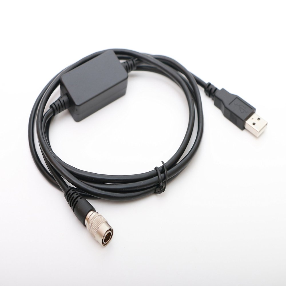USB Data Cable 5.2ft with Hirose Male 6pin for PENTAX Total Stations