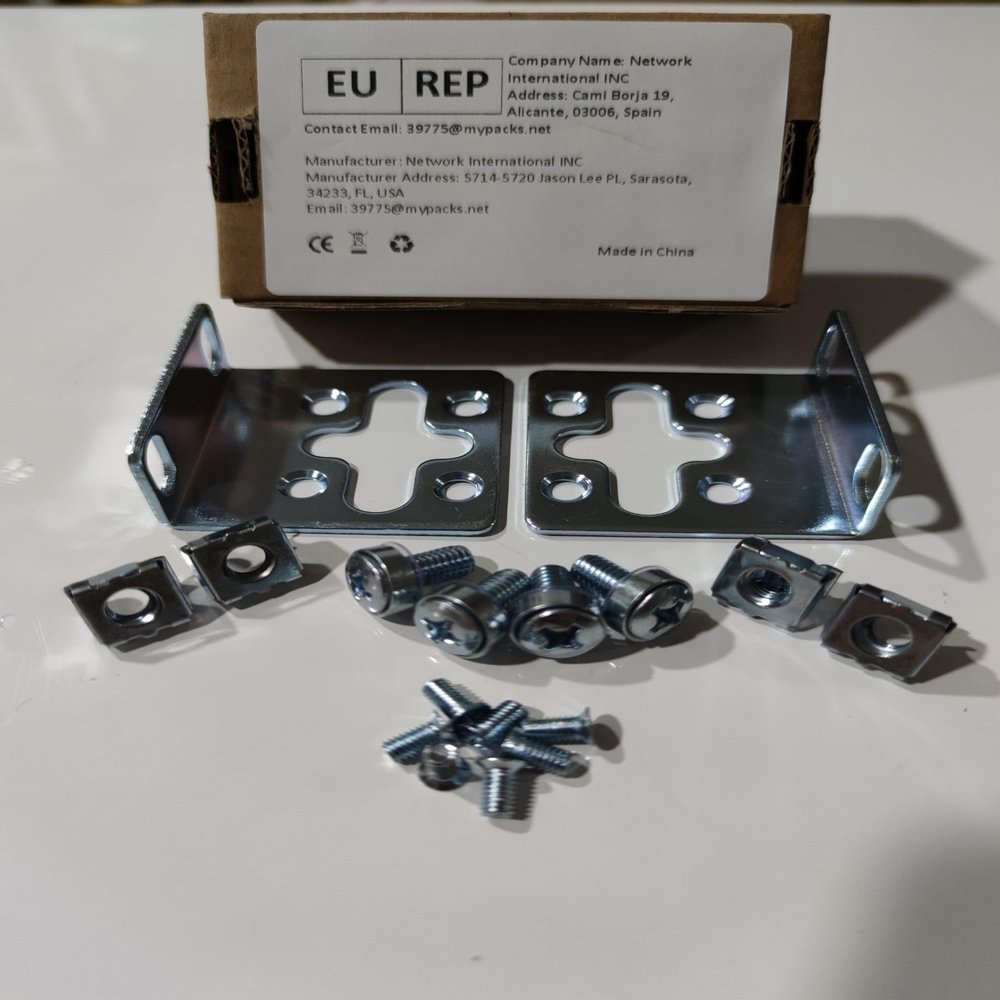 RW RoutersWholesale 17.3"" Wide Mounting Kit Compatible/Replacement for HP ProCurve/Aruba/OfficeConnect/HPE HP-4S (5064-2085) (5069-6535)"