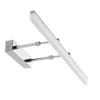 LUMINTURS 12W LED Vanity Lighting Fixture Wall Sconces Makeup Mirror Front Light Fixture Acrylic Lamp Silver Finish Pure White view 1
