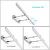 LUMINTURS 12W LED Vanity Lighting Fixture Wall Sconces Makeup Mirror Front Light Fixture Acrylic Lamp Silver Finish Pure White view 4