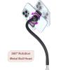 HAITENT Floor Tripod Stand, 7.2 Feet Retractable Adjustable Gooseneck Tall Tripod for iPhone 12 Pro Max, iPhone 11 Pro Max, iPhone Xs Max, with Smart Phone Holder Clamp view 2