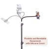 HAITENT Floor Tripod Stand, 7.2 Feet Retractable Adjustable Gooseneck Tall Tripod for iPhone 12 Pro Max, iPhone 11 Pro Max, iPhone Xs Max, with Smart Phone Holder Clamp view 3