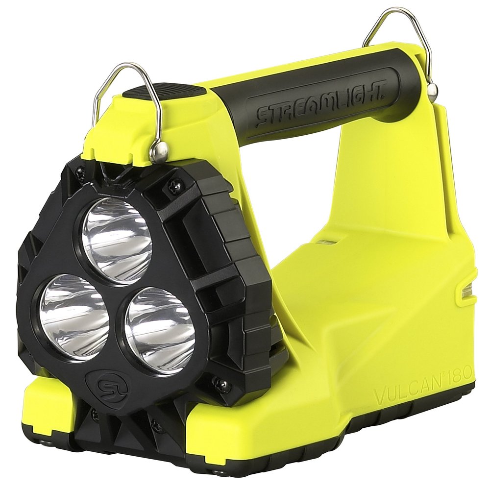 Streamlight 44301 Div 2 Vulcan 180 Standard System-120V/100V AC AC/12V DC, Includes Shoulder Strap, Yellow