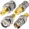 onelinkmore SMA to BNC Adapter Kits for SDR, Handheld Radios, Scanner, Walkie Talkie, Coaxial Adapter, 4 Pieces view 1