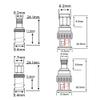 onelinkmore SMA to BNC Adapter Kits for SDR, Handheld Radios, Scanner, Walkie Talkie, Coaxial Adapter, 4 Pieces view 2