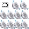 10 Pack,Pocketman 110V 5W Dimmable LED Ceiling Light Downlight,Cool White Spotlight Lamp Recessed Lighting Fixture,with LED Driver view 2