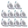 Pocketman 10 Pack, 110V 3W Dimmable LED Ceiling Light Downlight,Cool White Spotlight Lamp Recessed Lighting Fixture,with LED Driver view 1