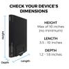 HumanCentric Cable Box and Modem Mount, Adjustable Wall Mount for Small and Narrow Devices, Cable Boxes, Modems, DVD Players, Streaming Media Devices, Mount on The Wall Behind TV, Hardware Included view 3