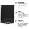 HumanCentric Cable Box and Modem Mount, Adjustable Wall Mount for Small and Narrow Devices, Cable Boxes, Modems, DVD Players, Streaming Media Devices, Mount on The Wall Behind TV, Hardware Included view 4