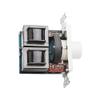 OSD Audio 100W Sleek, Modern, Minimalist Design in Wall Volume Control, Rotary Knob White Impedance Matching SLK100 view 3