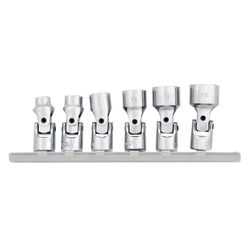 Performance Tool W36980 1/4-Inch Drive SAE 6 Piece Flex Socket Set