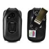 Turtleback Fitted Case for DuraXV LTE Verizon Flip Phone Black Leather with Heavy Duty Ratcheting, Removable Metal Belt Clip Holster FITS ONLY DuraXV LTE E4610 Mil Spec 810G PTT view 1