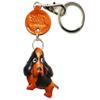 English Cocker Spaniel Leather Dog mobile/Cellphone Charm VANCA CRAFT-Collectible Cute Mascot Made in Japan view 1