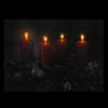 Northlight LED Lighted Flickering Candle Wreath Christmas Canvas Wall Art 12" x 15.75" view 2