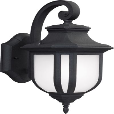 Generation Lighting 8636301EN3-12 Medium One Light Outdoor Wall Lantern Black