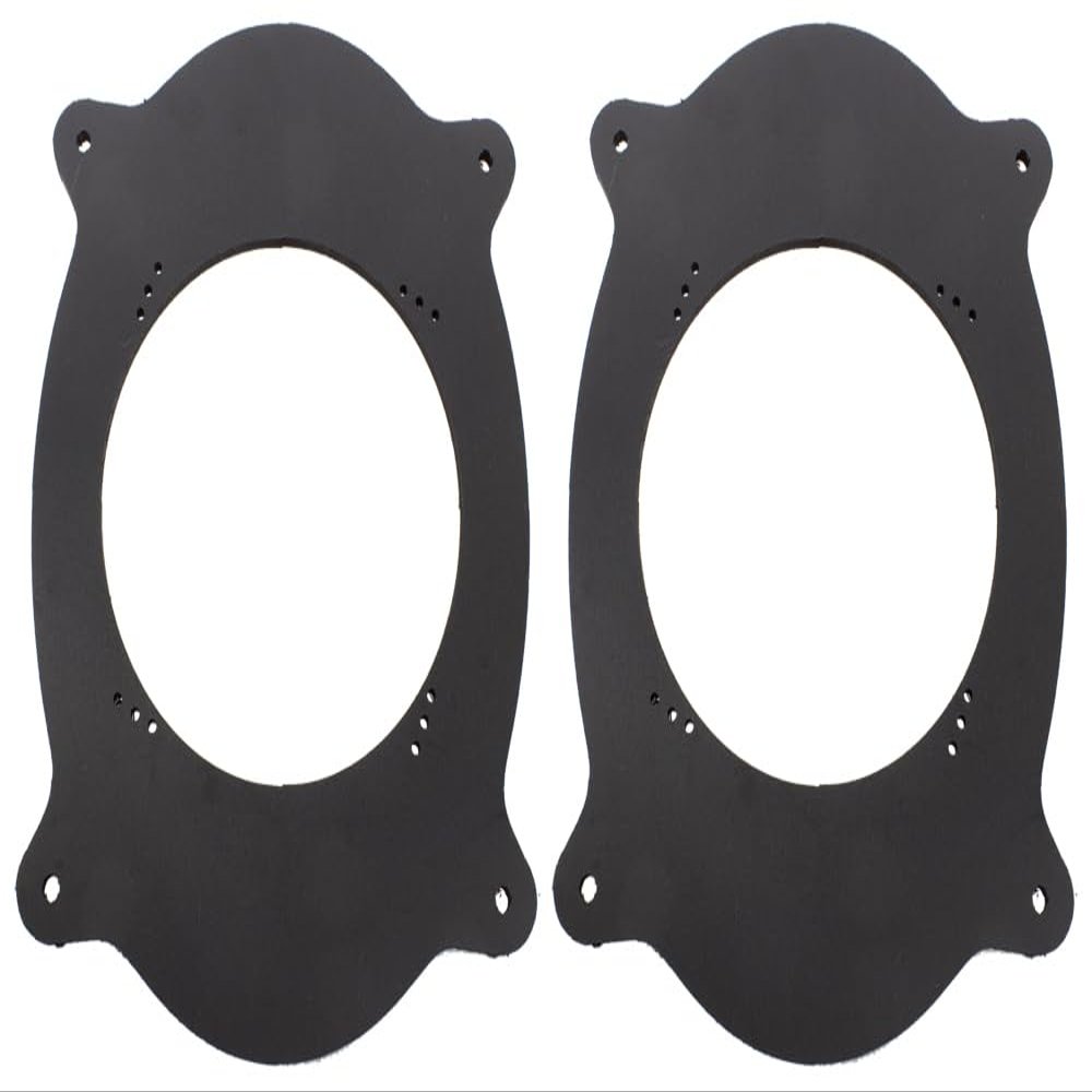 Rear Deck 6.5" 6 1/2" Speaker Adapter Spacer Rings - Fits 2001-2005 Lexus IS300 - SAK001_55-1 Pair