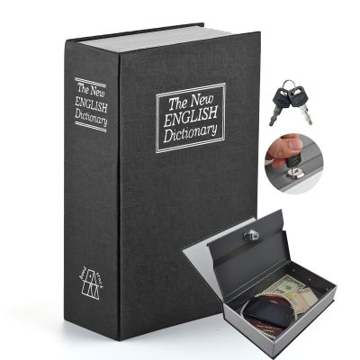 ALLOMN Book Safe with Key Dictionary-Shaped For Coins Cash Money Jewellery