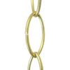 RCH Hardware CH-43-AD Decorative Acid Dipped Solid Brass Chain for Hanging, Lighting - Large Oval Wire Unwelded Links ( 1 Foot) view 1