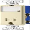 Eaton TR7735A 3-Wire Receptacle Combo Nightlight with Tamper Resistant 2-Pole, Almond view 1