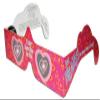 10 3D Paper Glasses, Happy Eyes, Heart Lens, Bulk view 1