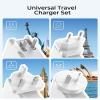 LENCENT Multiport International USB Wall Charger, 4 Port European Adapter view 2