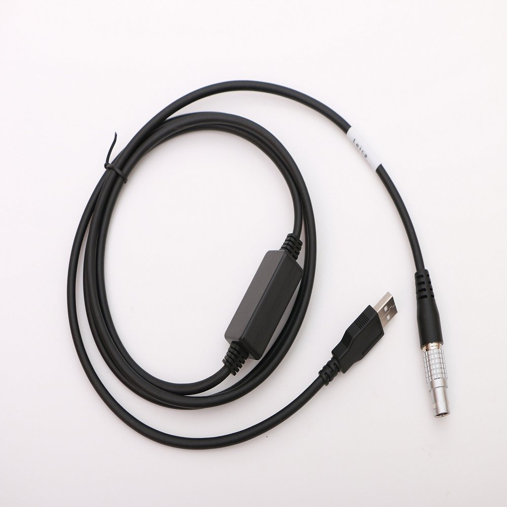1B 8pin Male Plug to USB Data Cable for Leica Total Stations