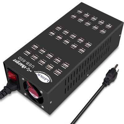 60 Ports USB Charging Station with Intelligent Protection, Multi-Port USB Charging Station Organizer for Hotel School Shopping Malls