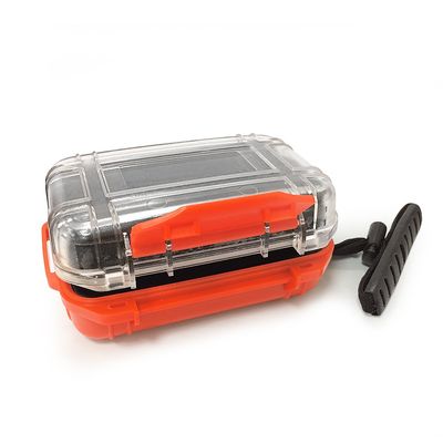 SOUNDLINK Earphone Case BTE Hearing Aid Case Waterproof Hard Protective Box in Ear Monitor Storage Case for BTE, CIM (Orange)