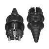 (2 Pack) Toptekits Schuko France Germany EU 4.8mm Pin DIY Rewireable Power Adapter 250V 16A,Quality European Rewireable Two Round Plug CEE 7/7 Standard Plug(Coated Black) view 1