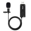 Fifine USB Lavalier Lapel Microphone, Clip-on Cardioid Condenser Computer Mic Plug and Play USB Microphone with Sound Card for PC and Mac-K053 view 1