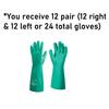 SHOWA 727 Nitrile Chemical Resistant Safety Glove, Unlined, Food Safe, 15 Mil Thick, 13" Length, X-Large (12 Pair) view 3